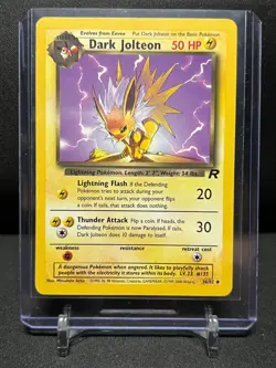 Dark Jolteon 38/82 Pokemon 2000 Team Rocket - HP/MP - Image 1