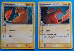 Pokemon - Charmeleon & Charmander - EX Crystal Guardians - Delta Species 2006 LP - Image 1