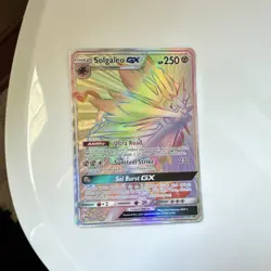 Pokemon TCG Solgaleo GX SM Base Secret Rare Full Art Holo 155/149 250 HP - Image 2