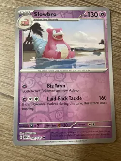 Pokemon 151 Slowbro 080/165 Reverse Holo Rare NP English - Image 1