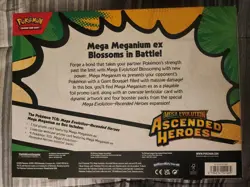Pokemon TCG Mega Evolution Ascended Heroes Mega Meganium EX Box Promo Booster - Image 2
