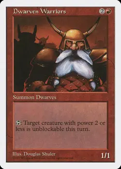 MTG Dwarven Warriors ** Fifth Edition ** English - Image 1