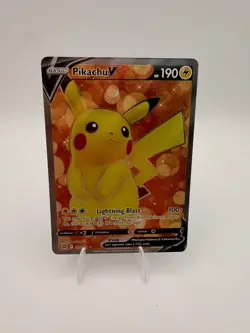 Pokemon SWSH Brilliant Stars Pikachu V (Full Art) 157/172 - NM - Image 1