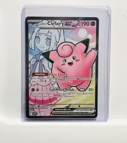Pokemon Lillie's Clefairy ex 173/159 SV09 Journey Together Full Art Holo 190 - Image 1