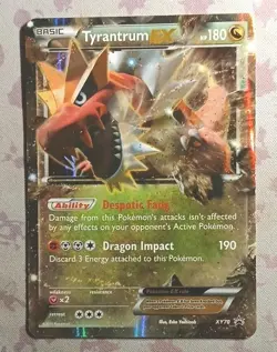 Pokemon TCG Tyrantrum EX Black Star Promo XY70 Holo Foil Basic Dragon 2015 MP🔥 - Image 1