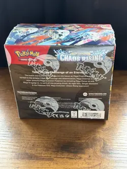 Pokemon TCG Mega Evolution: Chaos Rising Booster Box Factory Sealed - Image 2
