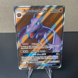 Pokemon Aerodactyl GX Full Art Ultra Rare Holo 224/236 Sm-Unified Minds MP/HP - Image 1