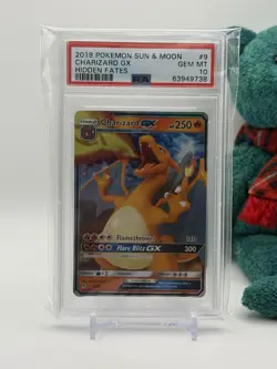 2019 Charizard GX Holo Hidden Fates Ultra Rare 9/68 PSA 10 Pokemon - Image 1
