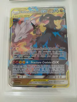 Pokemon FR Reshiram et Zekrom GX 259/236 Eclipse Cosmique SL PCA 9.5 - Image 4