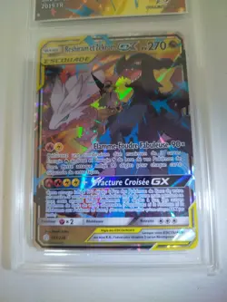 Pokemon FR Reshiram et Zekrom GX 259/236 Eclipse Cosmique SL PCA 9.5 - Image 5