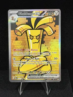 🔥🔥Pokemon Paradox Rift Gholdengo ex 252/182 Special Illustration Rare SIR🔥🔥 - Image 1