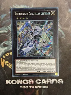 BLGG-EN019 Tellarknight Constellar Delteros Secret Rare Yu-Gi-Oh! NEW - Image 1