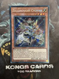 BLGG-EN017 Tellarknight Cygnian Secret Rare Yu-Gi-Oh! NEW - Image 1