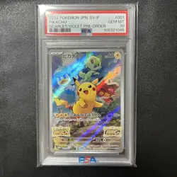 Pikachu Pokemon Scarlet Violet Promo Psa10 - Image 1