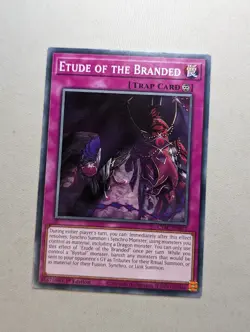 Etude of the Branded CYAC-EN071 Common 1st Edition Yugioh - Image 1