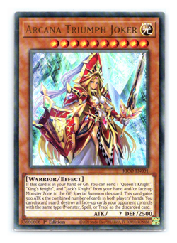 Arcana Triumph Joker - KICO-EN001 - Ultra Rare - 1st Edition - Yugioh EURO - Image 1