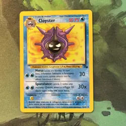 ITALIAN Cloyster 32/62 Pokemon Card Fossil Set NM/M FAST SHIPPING - Image 1