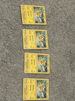 Pikachu Battle Academy Stamped Card Lot Of 4 #15,30, 55 NM-LP Condition - Image 1