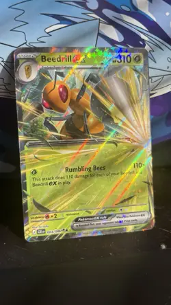 Beedrill EX 003/086 Holo Rare Chaos Rising Pokemon TCG Card 2026 - Image 2