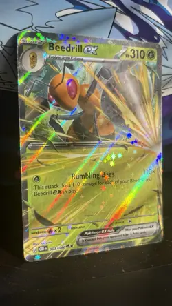 Beedrill EX 003/086 Holo Rare Chaos Rising Pokemon TCG Card 2026 - Image 3