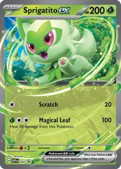Sprigatito ex 087 Holo Promo Pokemon SV: Scarlet & Violet Promo Cards NM - Image 1
