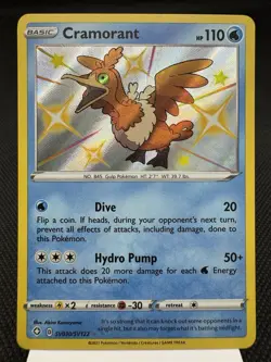 Cramorant SV030/SV122 - Shiny Holo Rare - Shining Fates Pokemon Card MINT - Image 1