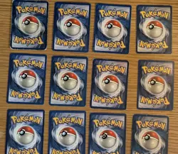Vintage WOTC Rare 12 x Pokemon Card Bundle Joblot English Very Heavy Played - Image 2