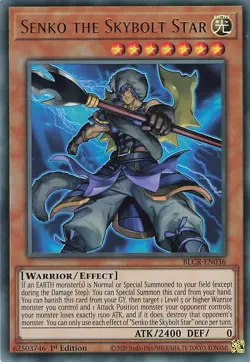 YuGiOh Senko the Skybolt Star BLCR-DE036 Ultra Rare NM 1st Englisch - Image 1