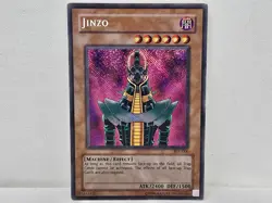 YuGiOh Jinzo PSV-000 Secret Rare Unlimited Pharaoh's Servant Reverse Foil Error - Image 1
