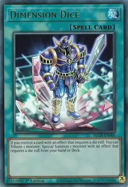 YuGiOh Dimension Dice BLCR-EN006 Ultra Rare NM 1st Englisch - Image 1