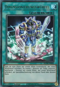 YuGiOh Dimensionierungswurfel BLCR-DE006 Ultra Rare Nm 1st - Image 1