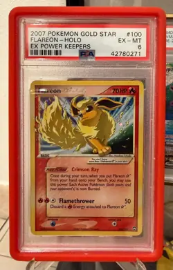 2007 Pokemon Gold star/ Flareon ex power keepers #100 - Image 1