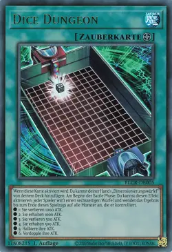 YuGiOh Dice Dungeon BLCR-DE005 Ultra Rare NM 1st - Image 1