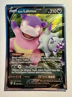 Pokemon Galar-Lahmus V 099/189 Flammende Finsternis Near Mint Deutsch - Image 1