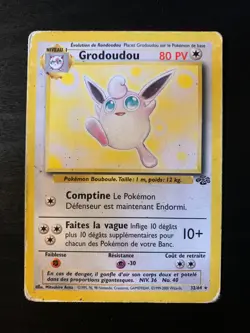 Carte Pokemon : Grodoudou 32/64 Edition 2 Jungle Wizards Francaise - Image 1