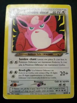 Carte Pokemon Grodoudou Obscur 40/105 Neo Destiny - Image 1