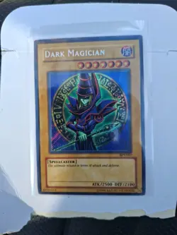 2002 Dark Magician BPT-007 Yugioh Collectors Tin Secret Rare Limited Edition LP - Image 1