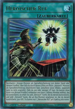 YuGiOh Heroischer Ruf BLCR-DE026 Ultra Rare NM 1st - Image 1