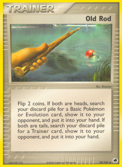 Old Rod 78/101 Uncommon | Dragon Frontiers | Pokemon Card - Image 1