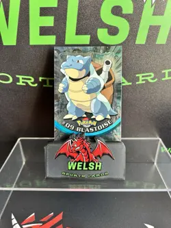 Topps Pokemon TV Animation Series 1 - Blastoise #09 Blue Logo Foil Card - Image 1