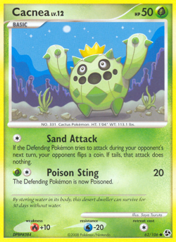 Cacnea 62/106 Common | Great Encounters | Pokemon Card - Image 1