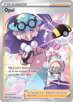 Opal TG28/30 Rare Ultra | Lost Origin Trainer Gallery | Pokemon Card - Image 1