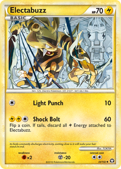 Electabuzz 33/102 Uncommon | HS-Triumphant | Pokemon Card - Image 1