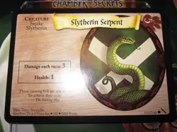 HARRY POTTER TCG GAME CARD CHAMBER OF SECRETS SLYTHERIN SERPENT 131/140 COM MINT - Image 1