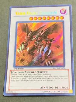 Yu-Gi-Oh TCG Void Ogre Dragon PRC1-EN021 1st Edition Secret Rare Card - Image 1