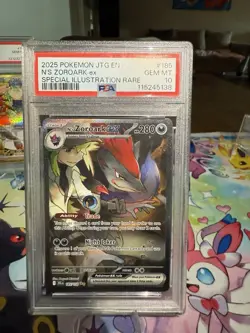 N's Zoroark EX Holo Sir Rare Card Sv09: Journey Together PSA 10 NM - Image 1