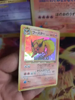 Pokemon Karte Card Flamara Flareon Jungle Dschungel Holo Wotc japanese Good- - Image 3
