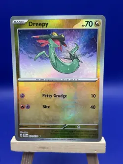 Pokemon TCG Dreepy Prismatic Evolutions Card 071/131 Masterball Reverse Holo - Image 1