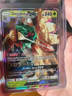 Decidueye GX 12/149 Rare Half Art Sun & Moon 2017 - Pokemon Card TCG (NM) - Image 1