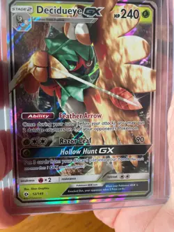 Decidueye GX 12/149 Rare Half Art Sun & Moon 2017 - Pokemon Card TCG (NM) - Image 2